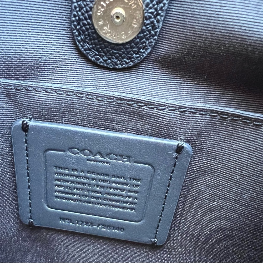 COACH SIGNATURE‎ MONOGRAM BLACK GHW BROOKE SATCHEL CROSSGRAIN LEATHER CARRYALL - Picture 12 of 16